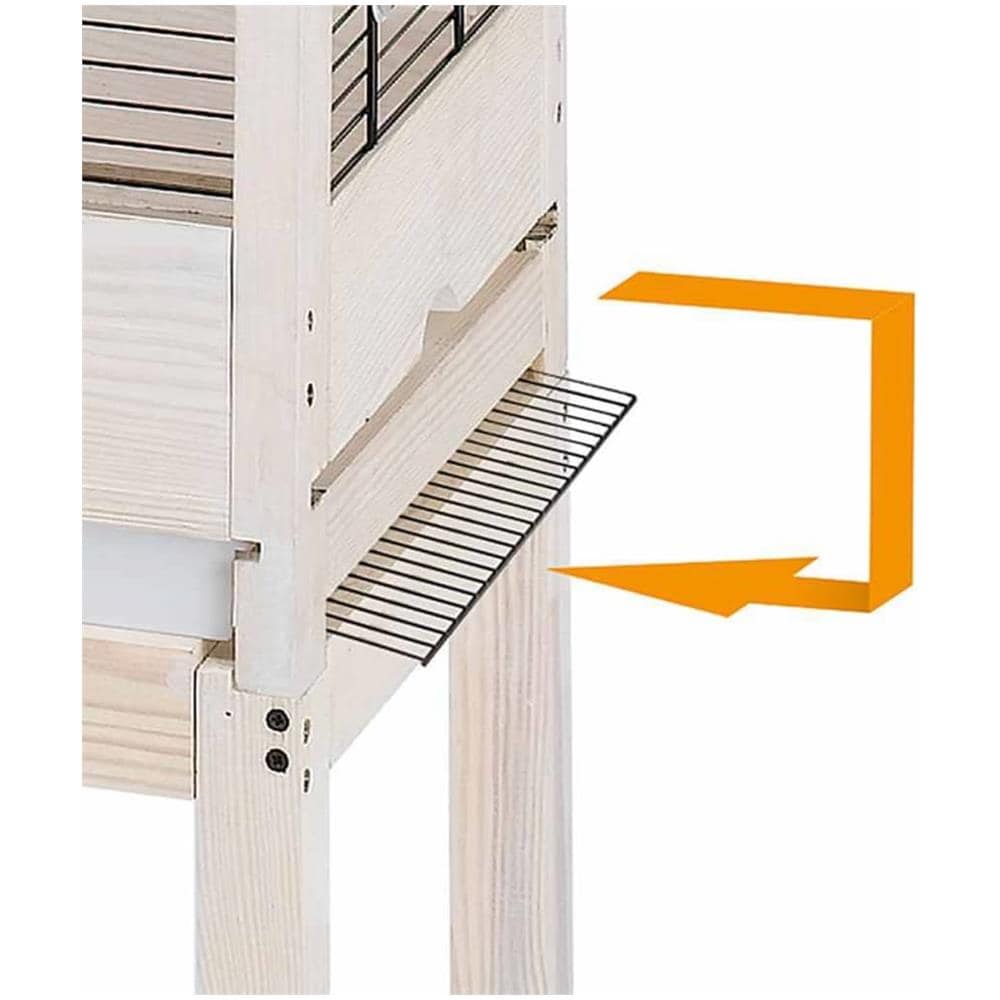 Supporto Gabbia Uccelli Giulietta4 Bianca 57x30x70cm 90104000 - Foto 3