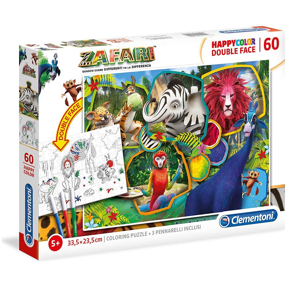 CLM26994 Puzzle da 60 pezzi - Supercolor: Zafari - Foto 1
