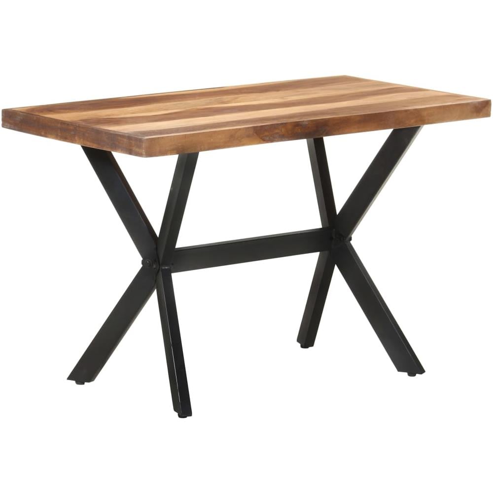 Tavolo da Pranzo 120x60x75 cm Legno Massello con Finitura Miele - Foto 1