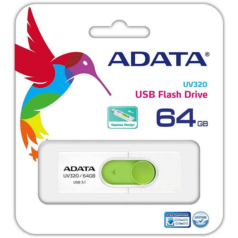 USB 64 GB UV320 Interfaccia USB 3.1 Colore Verde / Bianco - Foto 1