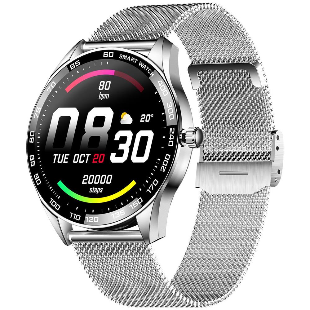 IOWODO Orologio Smart ES10 Uomo E Donna | Controllo Vocale, Calendario E Fotocamera Integrata | Smartwatch Versatile E Stiloso