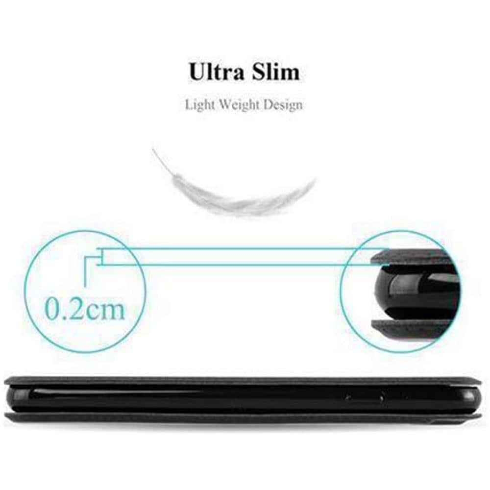 Custodia Compatibile Con Apple Iphone 5 / Iphone 5s / Iphone Se In Nero Cometa - Coperchio Protettivo Con Chiusura Magnetica, Funzione Stand E 2 Finestre Di Visualizzazione - Foto 7
