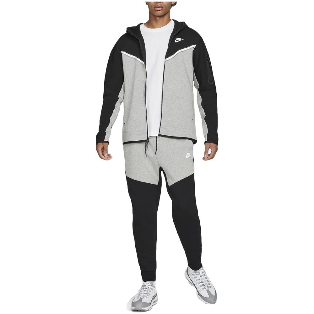 Felpa Da Uomo Con Cappuccio E Full Zip Tech Fleece Nera Taglia M Cod Cu4489-016 - Foto 5