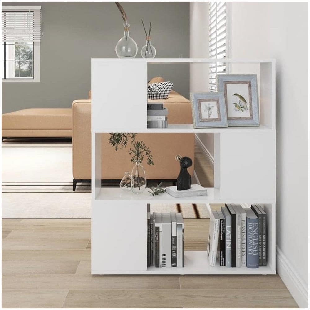 Libreria / divisorio Bianco 80x24x94 Cm In Truciolato - Foto 1