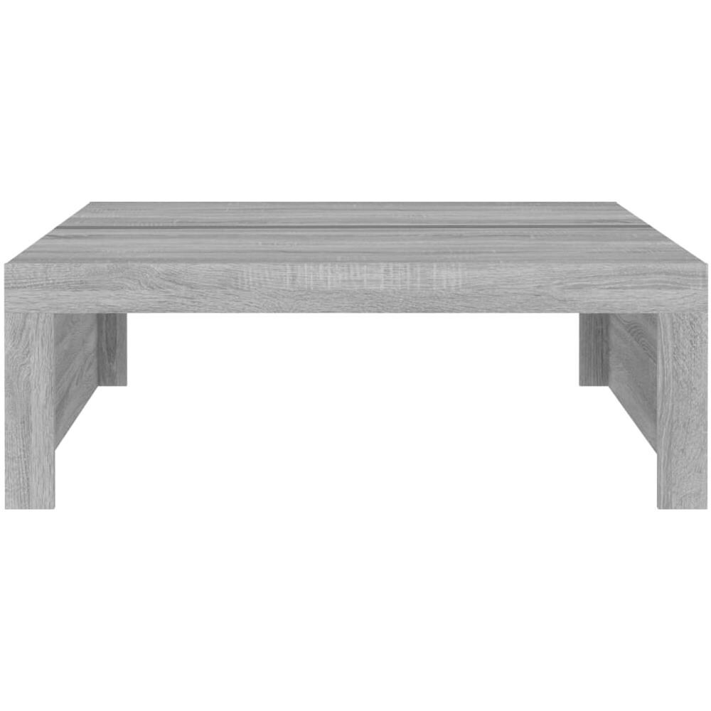 Tavolino Salotto Grigio Sonoma 100x100x35 Cm Legno Multistrato - Foto 2