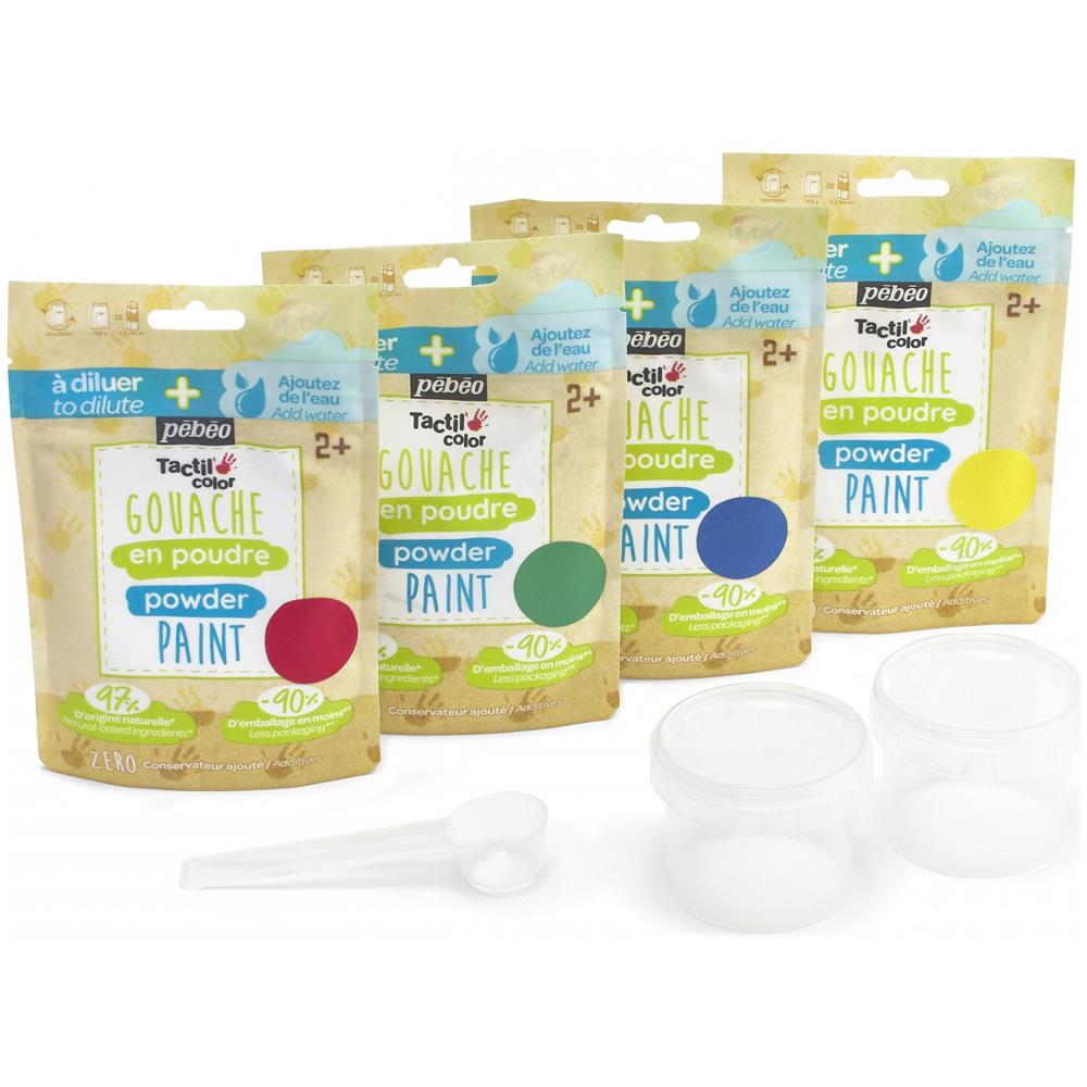Set Di 10 Bustine Di Polvere Per Guazzo - 10 X 180 G - Foto 1