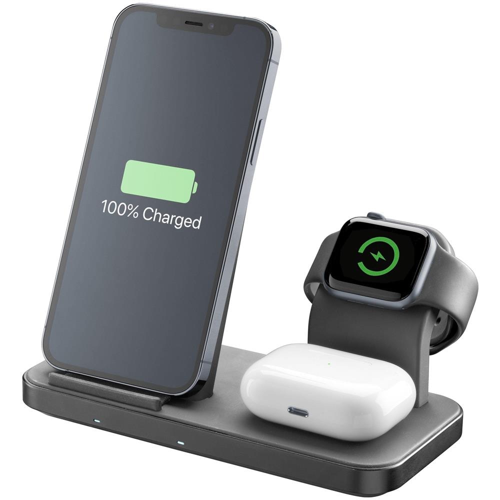 Caricabatterie da Rete TRIO WIRELESS CHARGER 3in1 per Dispositivi Apple - Foto 1