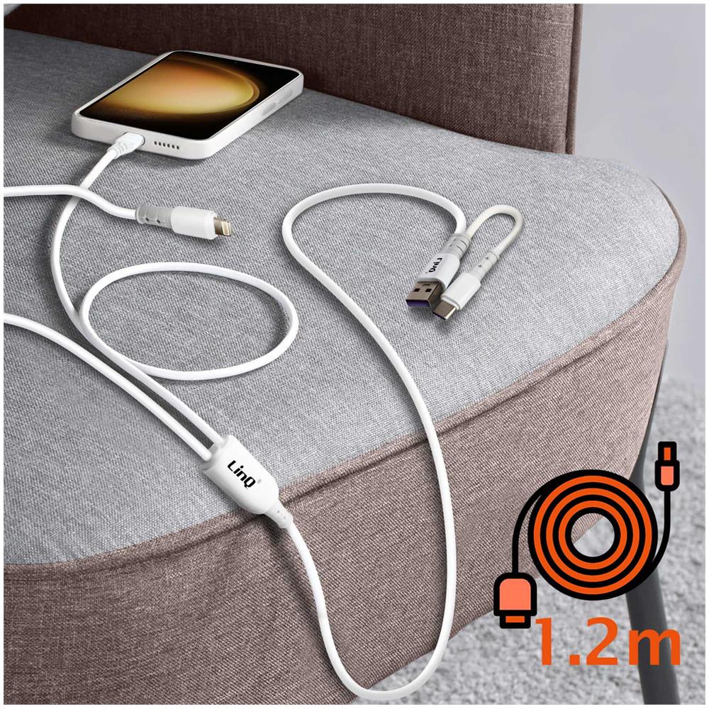 Cavo Usb-a / Usb-c Verso Usb-c E Lightning Power Delivery 60w 1 Metro E 20, Nero - Foto 2