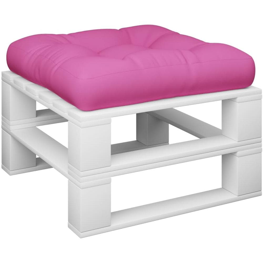 Cuscino Per Divano Pallet Rosa 50x50x12 Cm Tessuto - Foto 5