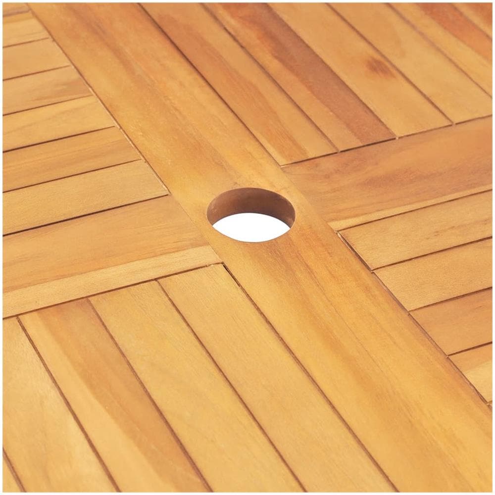 Set Da Pranzo Per Giardino 5 Pz In Legno Massello Di Teak - Foto 9