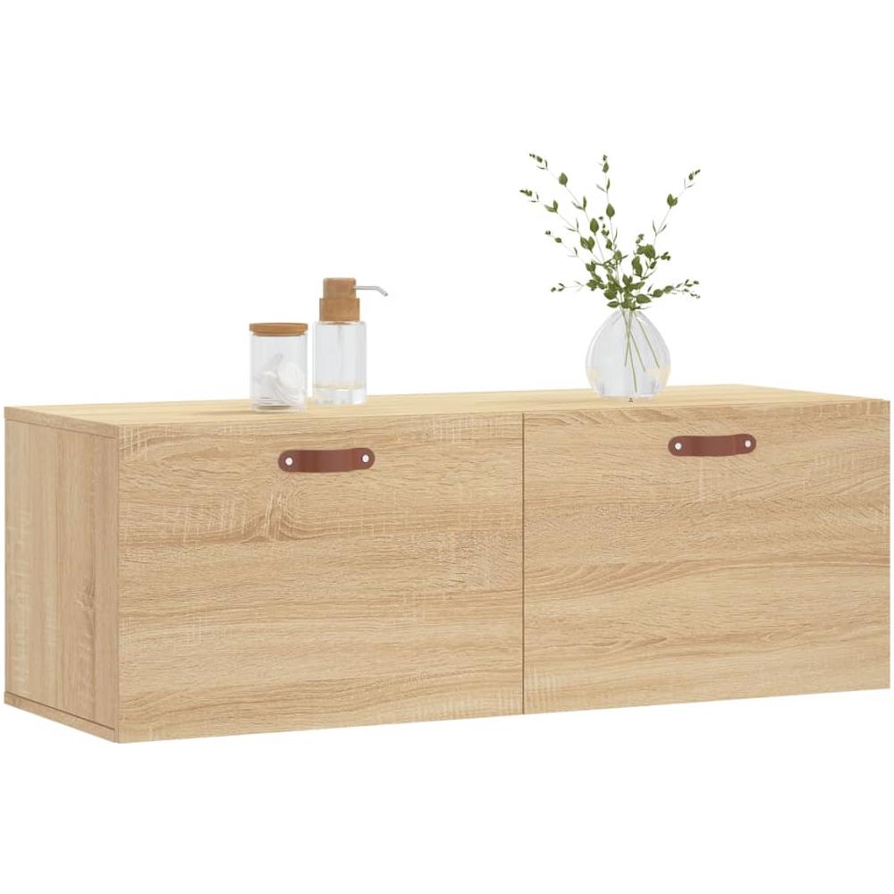 Mobile A Parete Rovere Sonoma 100x36,5x35 Cm Legno Multistrato - Foto 3