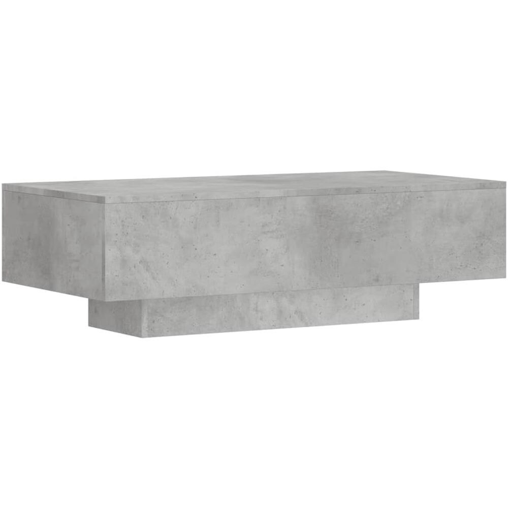 Tavolino Salotto Grigio Cemento 100x49,5x31cm Legno Multistrato - Foto 2