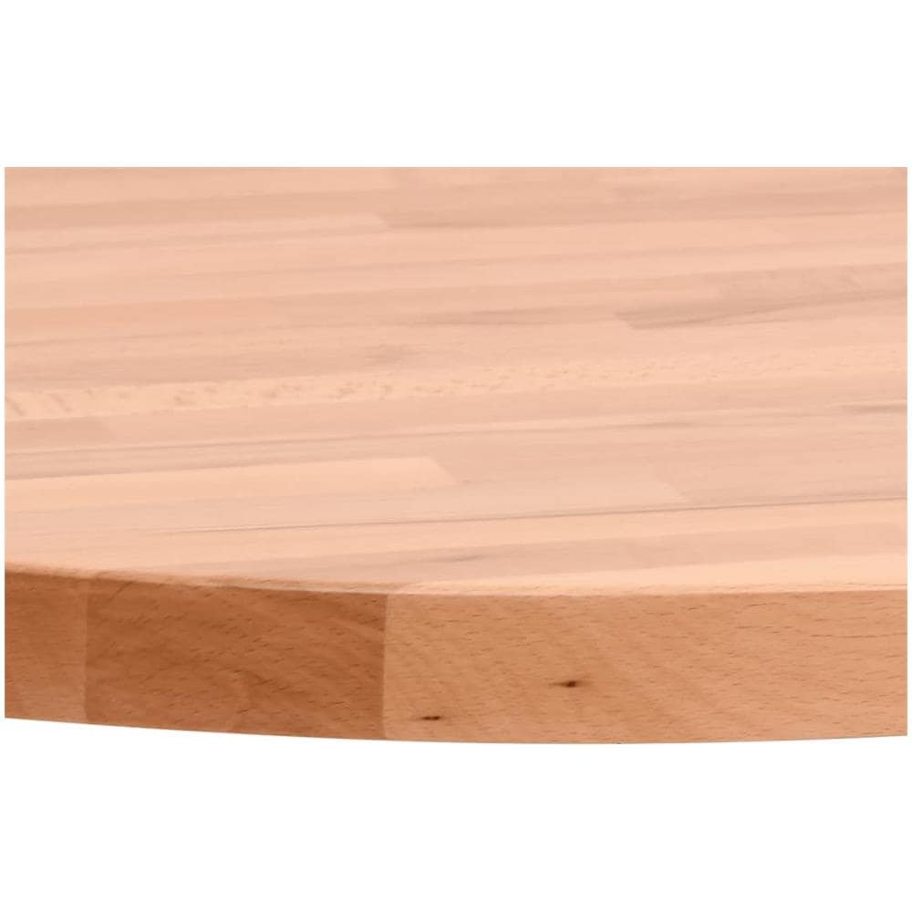 Piano Per Tavolo 60x1,5 Cm Rotondo In Legno Massello Di Faggio - Foto 3