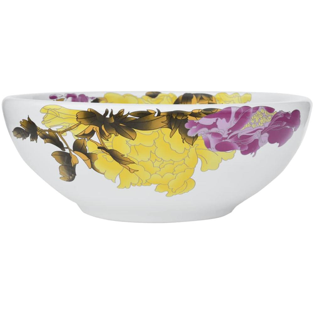 Lavabo Da Appoggio Multicolore Rotondo F41x14 Cm Ceramica - Foto 2