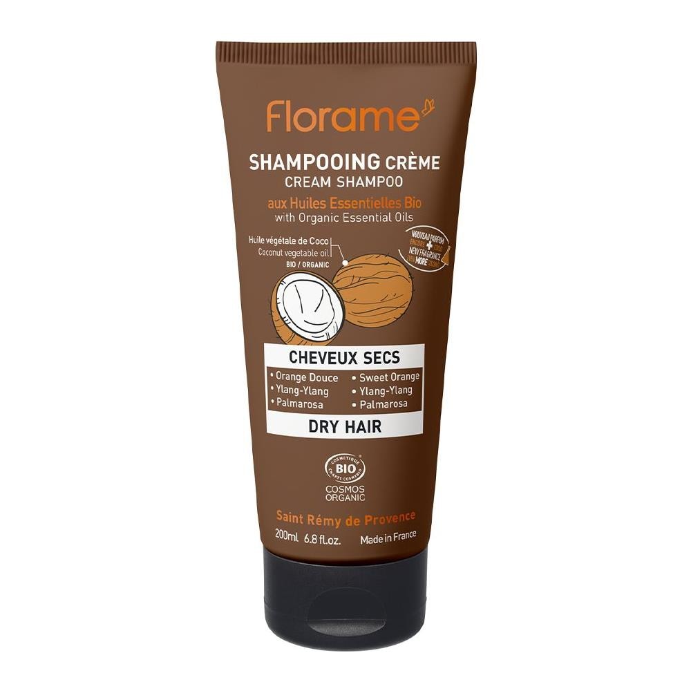 Shampoo Crema 200ml Capelli Secchi Con Oli Essenziali Biologici Florame - Foto 1