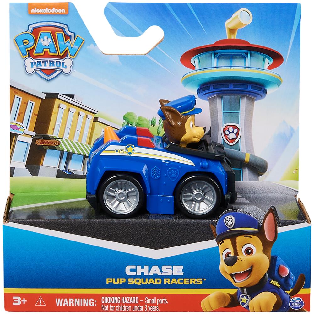 PAW Patrol : Pup Squad Racers Chase collezionabile, auto giocattolo, giocattoli per bambini e bambine dai 3 anni in su - Foto 1