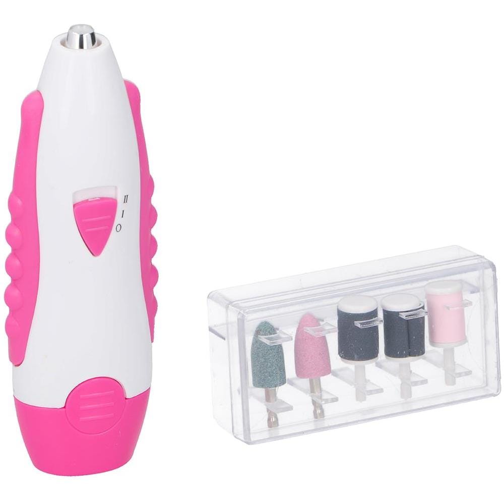 Set Manicure Pedicure con 5 Accessori Testine Intercambiabili Fresa per Unghie - Foto 1