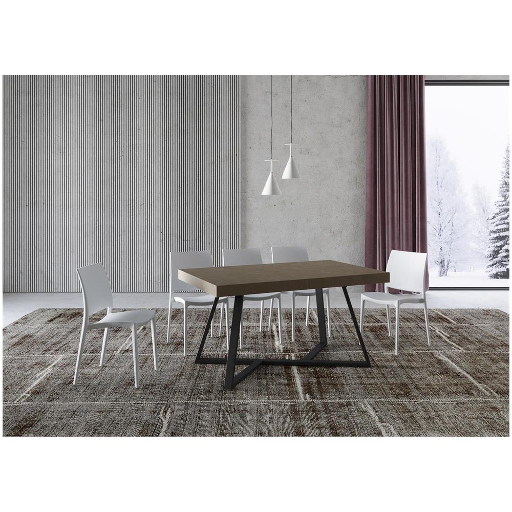 Tavolo allungabile 90x160/420 cm Booster tortora gambe antracite - Foto 2
