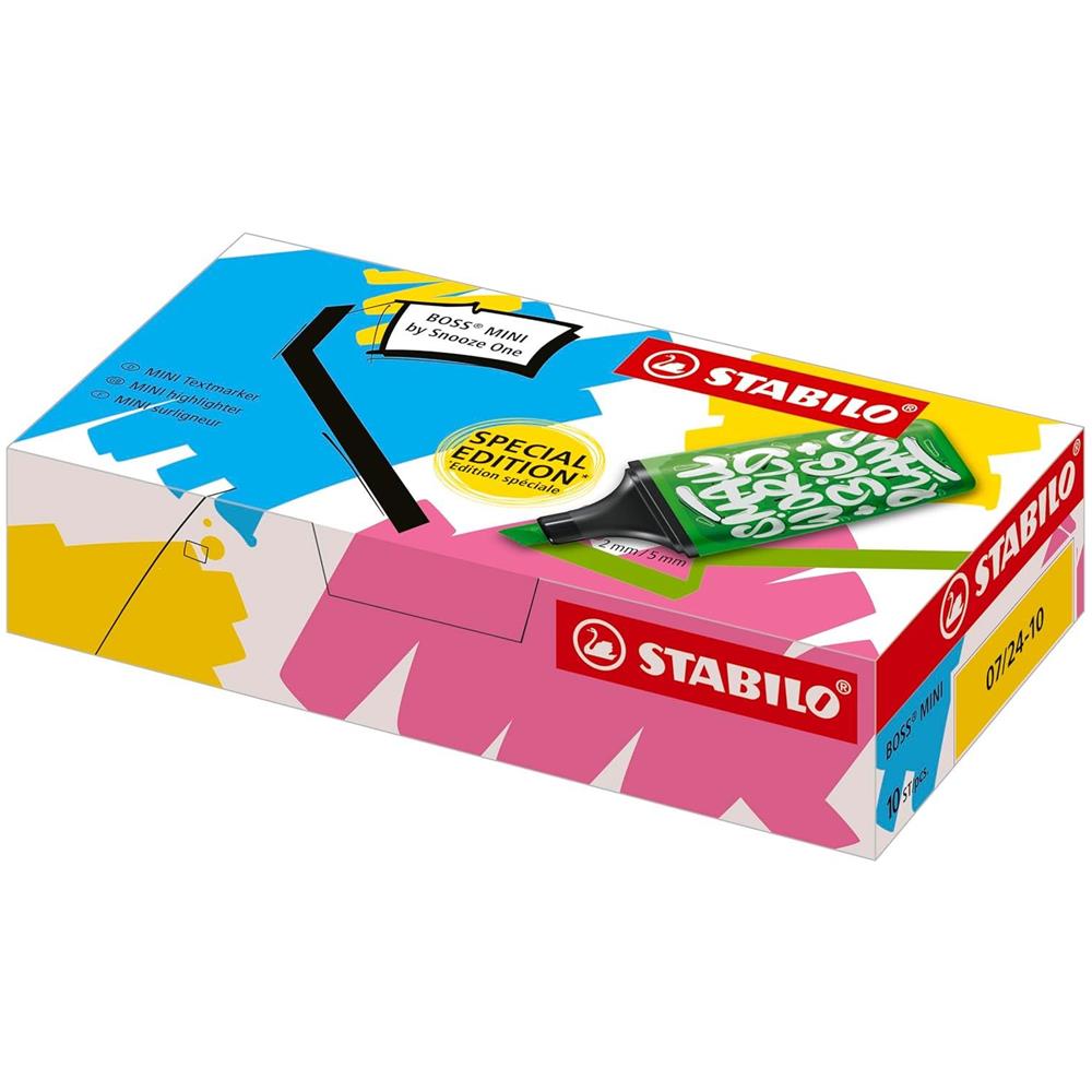 BOSS MINI by Snooze One - Evidenziatore - Confezione da 10 - Arancione - Foto 10