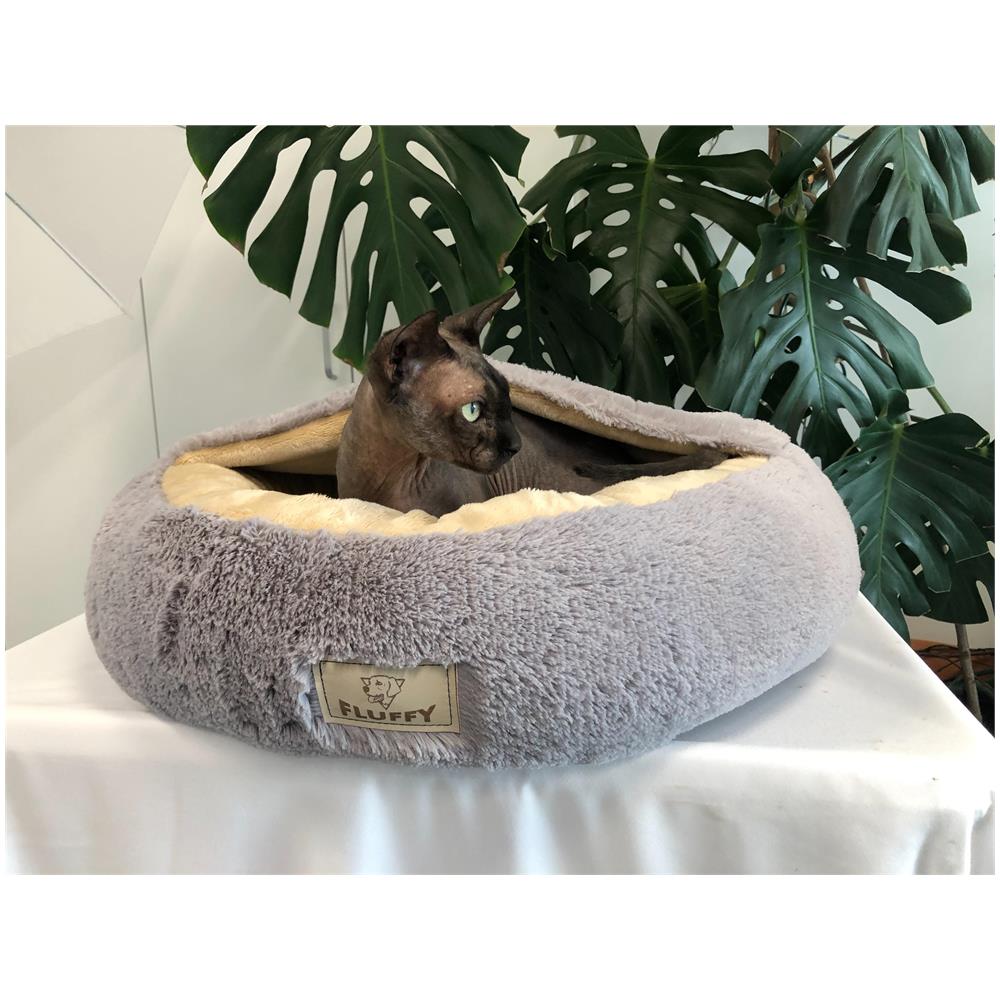 80 cm FLUFFY Letto per cani personalizzabile grigio chiaro impermeabile - Foto 7