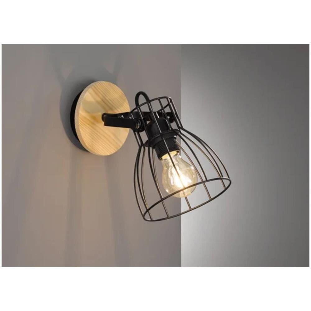 Lampada da parete Die, nera - Foto 1