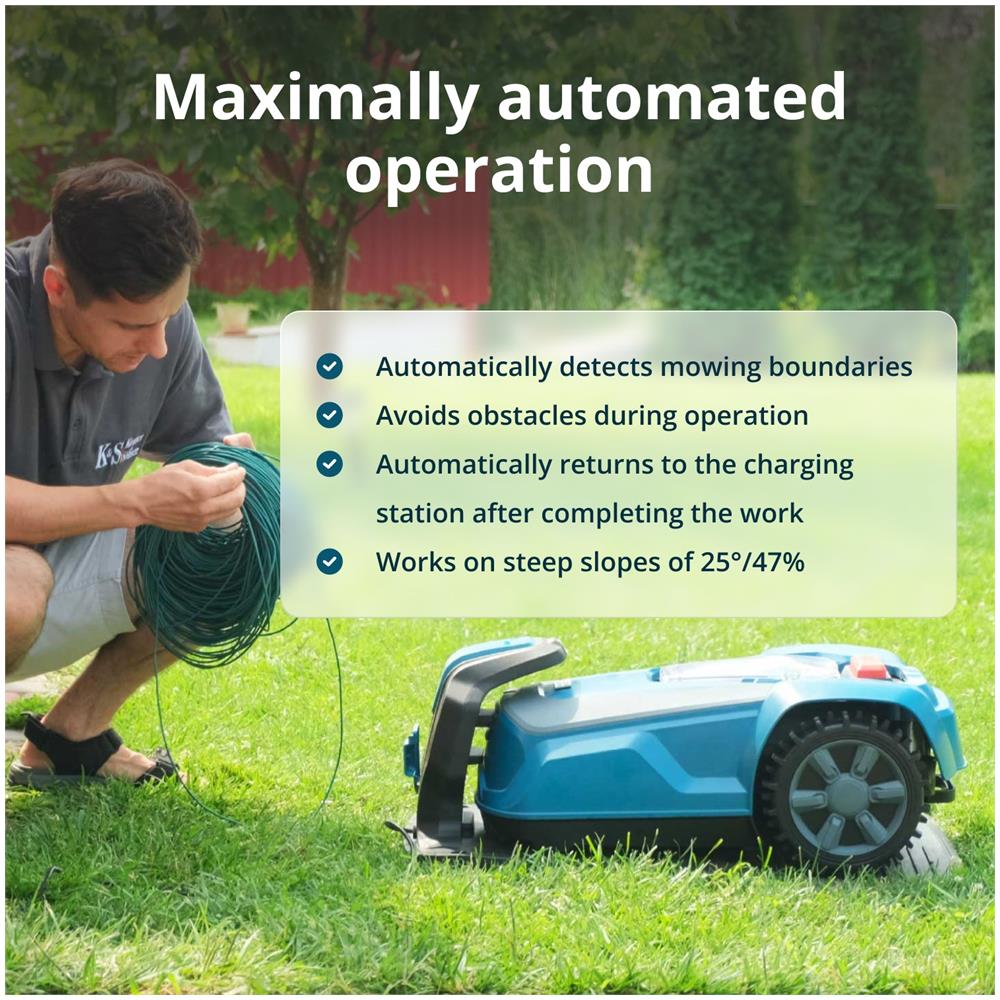 Tagliaerba Robotizzato Ks 22rlm Tensione Nominale, V 20 Capacità Della Batteria 4 Ah - Foto 4