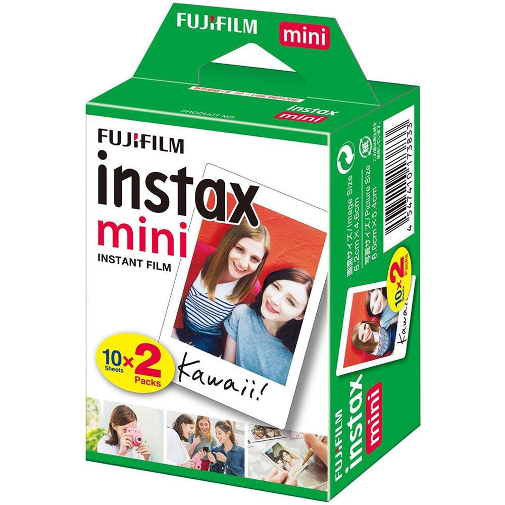 16386016 Instax Mini Film Pellicola Istantanea per Fotocamere Instax Mini, Formato 46x62 mm, Confezione da 20 Foto - Foto 1