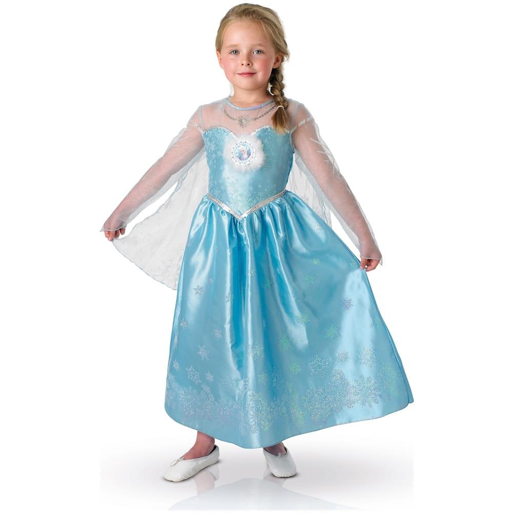 Costume La Regina Delle Nevi Deluxe Elsa Frozen Per Bambina 7 A 8 Anni - Foto 1
