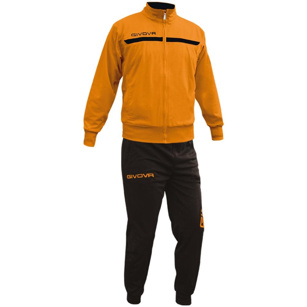 Tuta One Full Zip - Completo Di Giacca A Manica Lunga E Pantalone Di Colore Arancio / nero Taglia 2xl - Foto 1