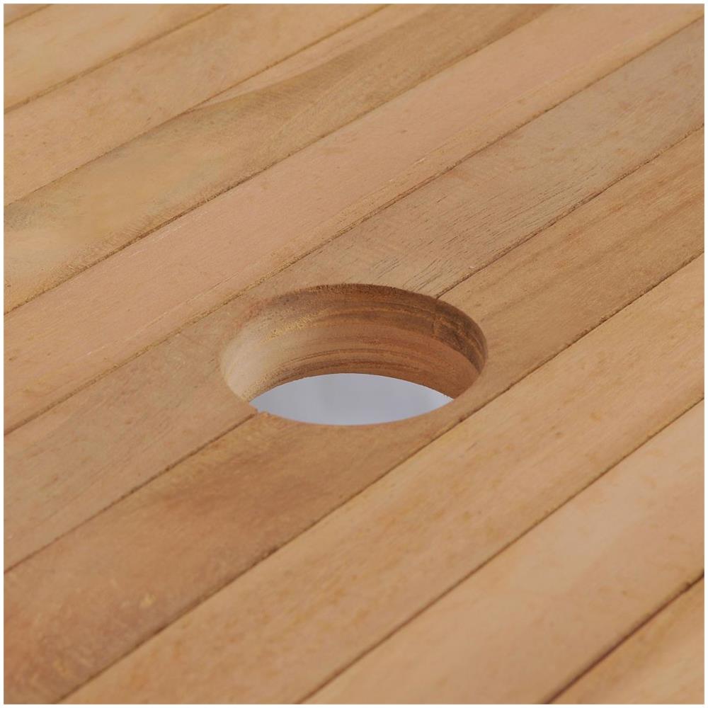 Tavolo Da Pranzo Da Esterno Rettangolare 180x90x75 Cm Teak - Foto 2