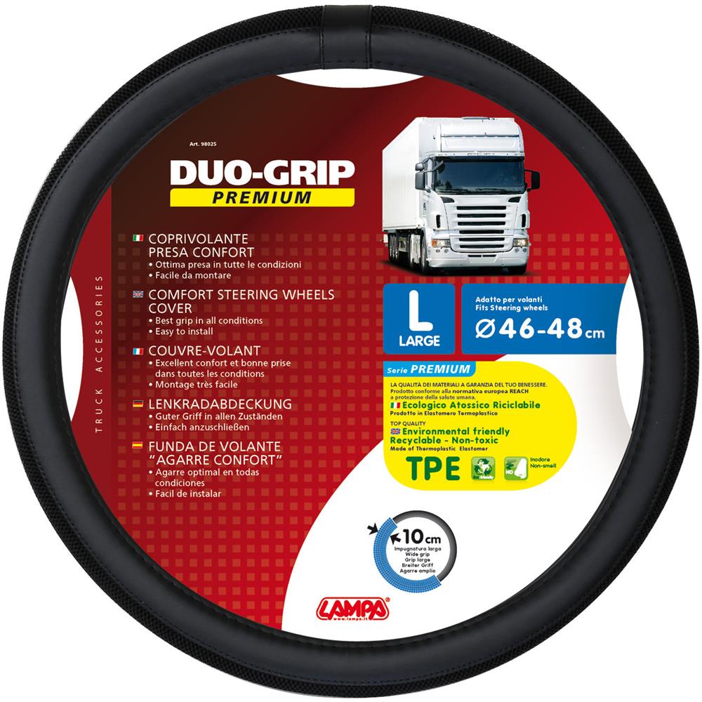 Coprivolante Tpe Duo-grip L 46-48cm Nero - Foto 2