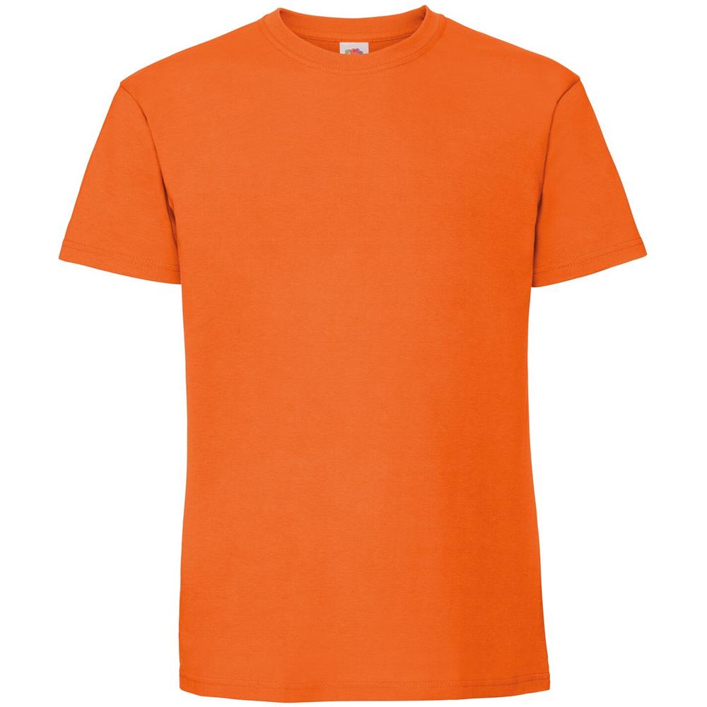 Maglietta A Maniche Corte Premium Uomo (3xl) (arancio)  - Foto 1