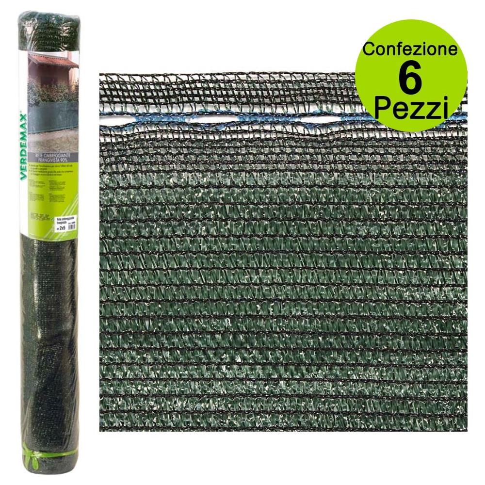 Rete Frangivista Ombreggiante Al 90% Colore Verde H 1,5 X 60 Metri - Foto 1