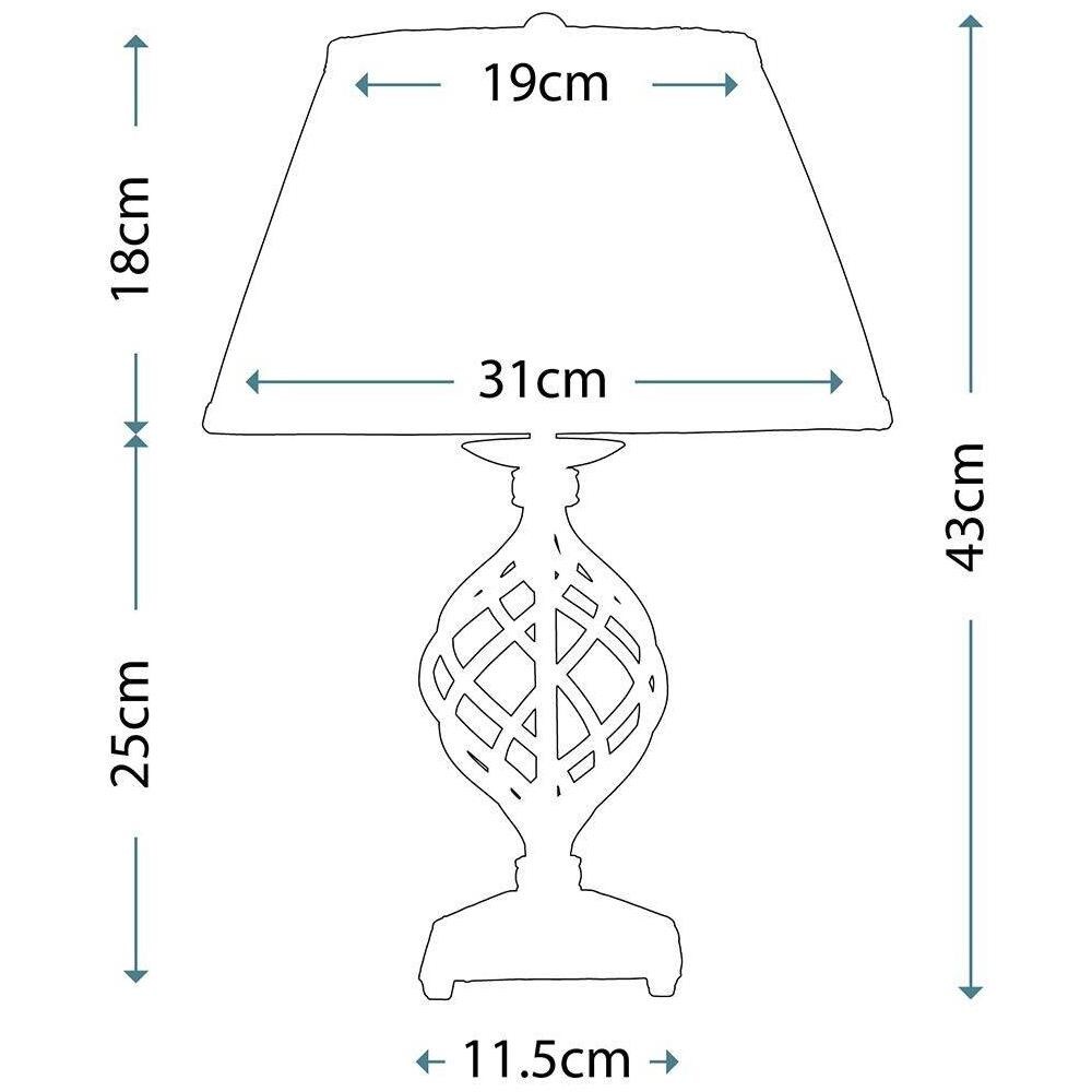 Lampada Da Tavolo A 1 Luce Nera, E27 - Foto 2