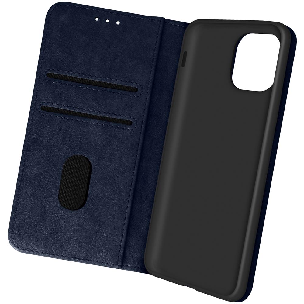 Custodia Per Iphone 13 Con Portacarte E Funzione Supporto Blu Notte - Foto 1