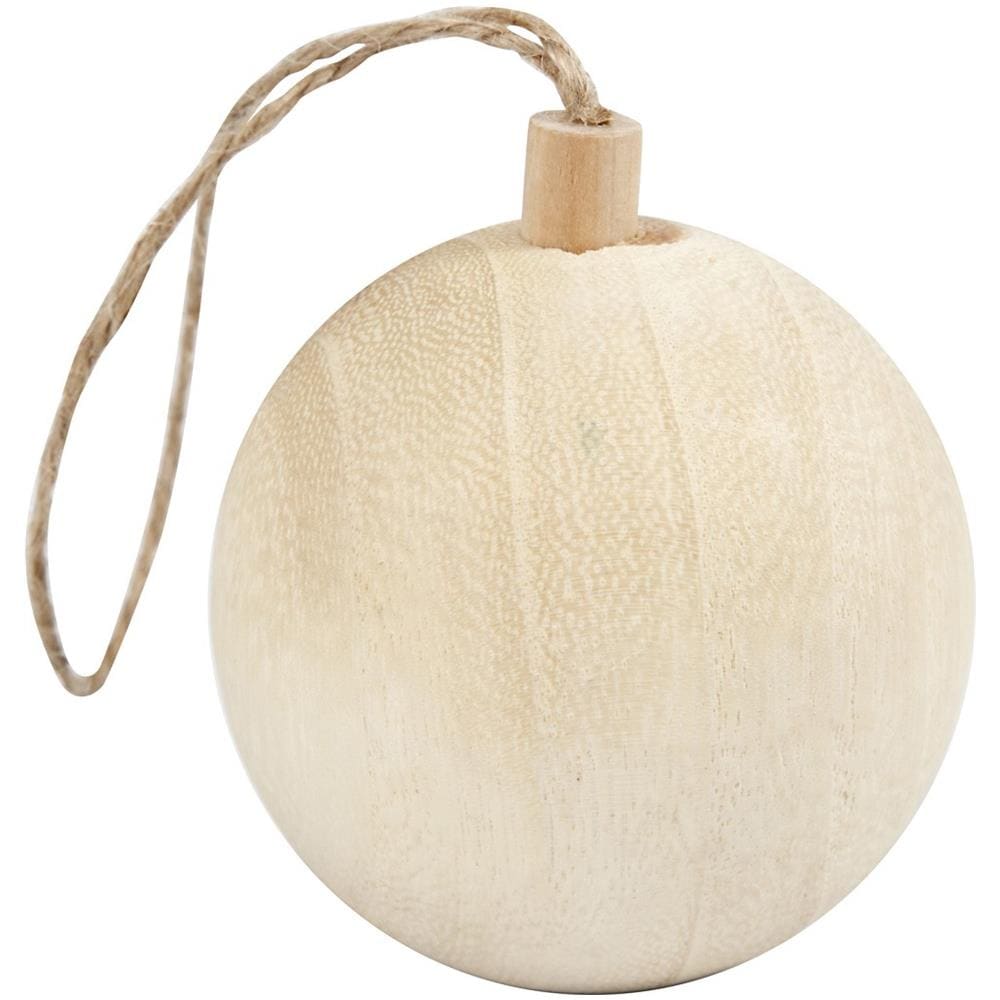 55326 Ball christmas ornament Legno 1pezzo (i) decorazione natalizia - Foto 1