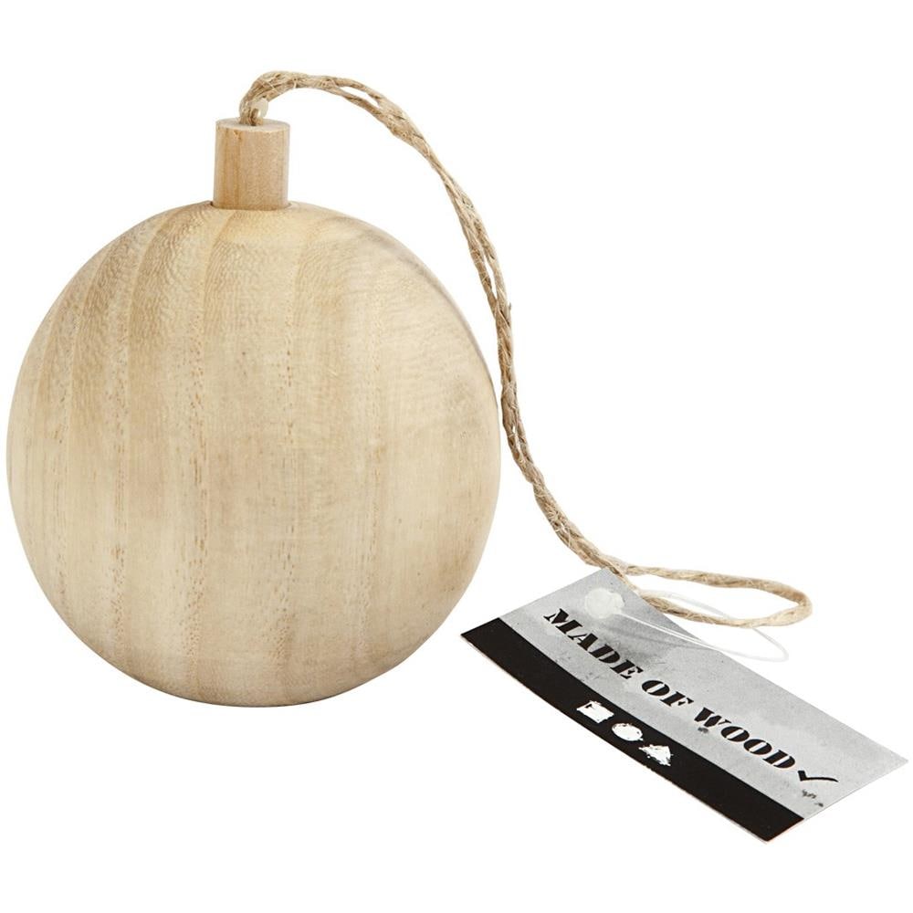 55326 Ball christmas ornament Legno 1pezzo (i) decorazione natalizia - Foto 2