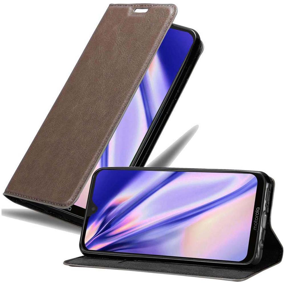Custodia Compatibile Con Motorola Moto G7 / G7 Plus In Bruno Caffè - Coperchio Protettiva Con Chiusura Magnetica, Funzione Stand E Tasca Per Le Carte - Foto 1