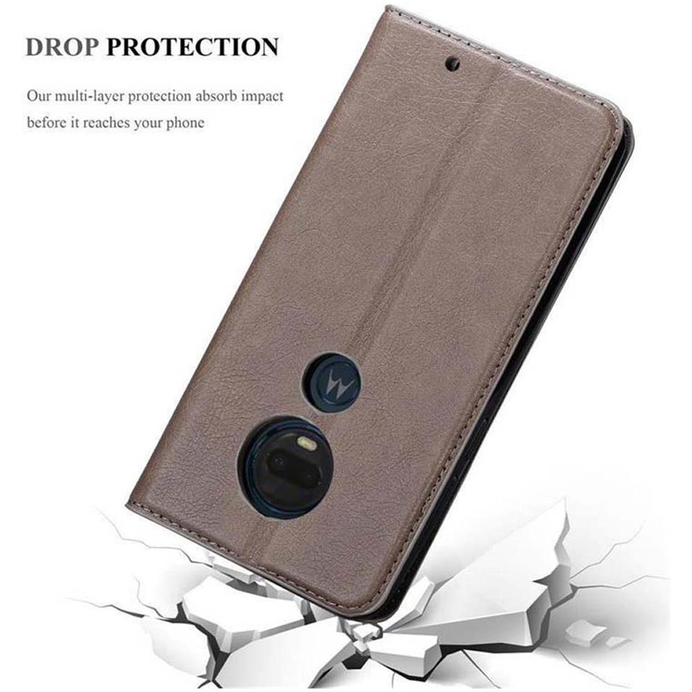 Custodia Compatibile Con Motorola Moto G7 / G7 Plus In Bruno Caffè - Coperchio Protettiva Con Chiusura Magnetica, Funzione Stand E Tasca Per Le Carte - Foto 8