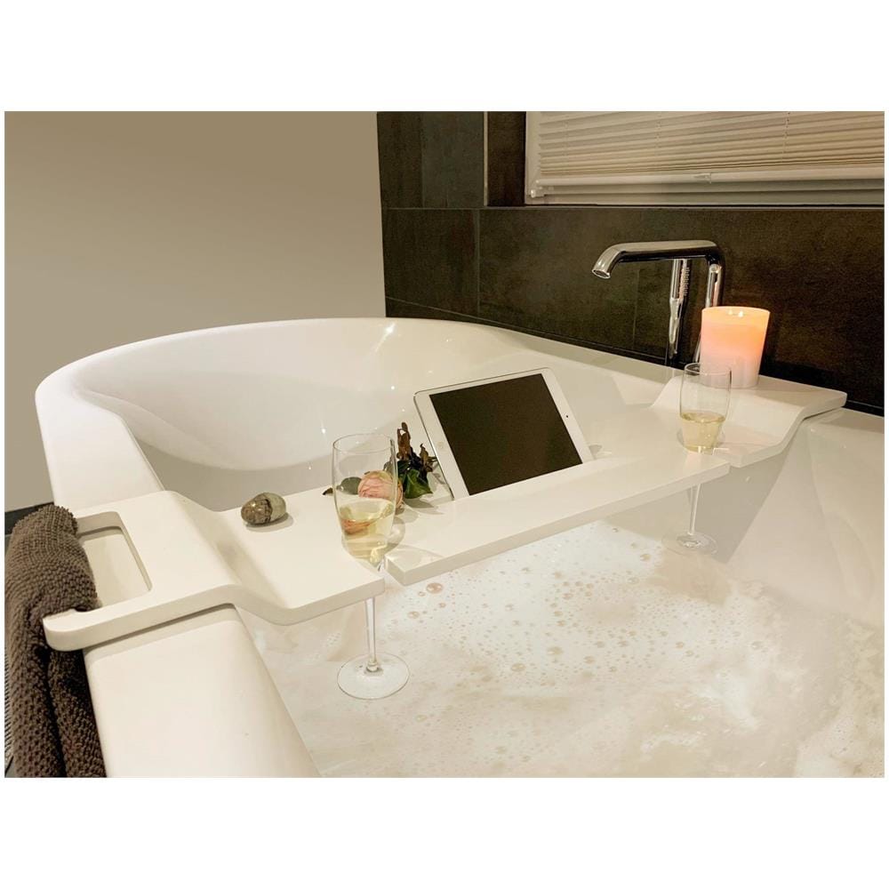 Mensola Bagno Per Vasca Matera, Bianco, - Foto 7