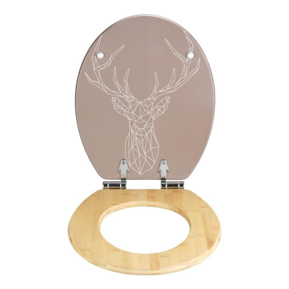 Sedile Wc Stag, Mdf / bambù, - Foto 2