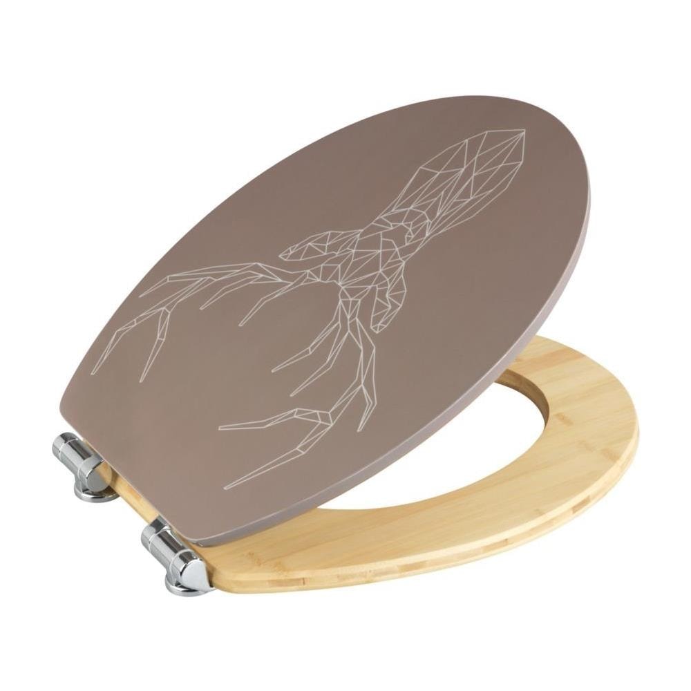 Sedile Wc Stag, Mdf / bambù, - Foto 3