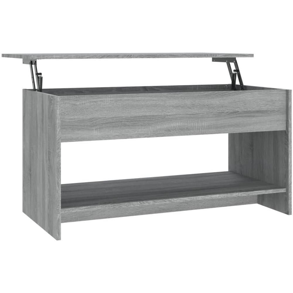 Tavolino Salotto Grigio Sonoma 102x50x52,5 Cm Legno Multistrato - Foto 1