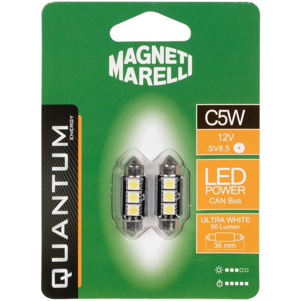 Coppia Di Lampadine Led Per Auto Quantum Energy Ultra White 12v - Foto 1