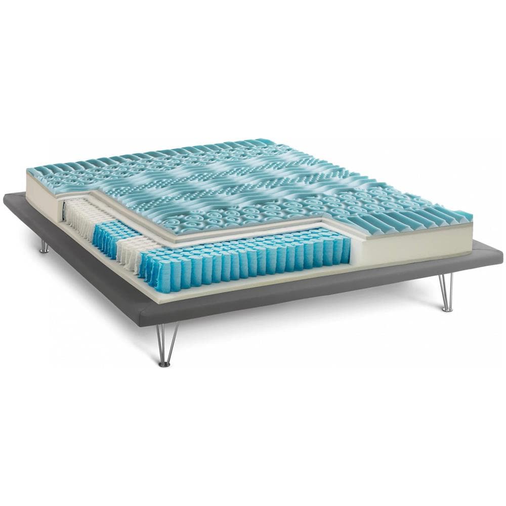 Materasso Singolo Laila, Sfoderabile In Memory Foam+gel E Molle Insacchettate, 100% Made In Italy, Anti Acaro E Anallergico, Cm 80x190h27 - Foto 2