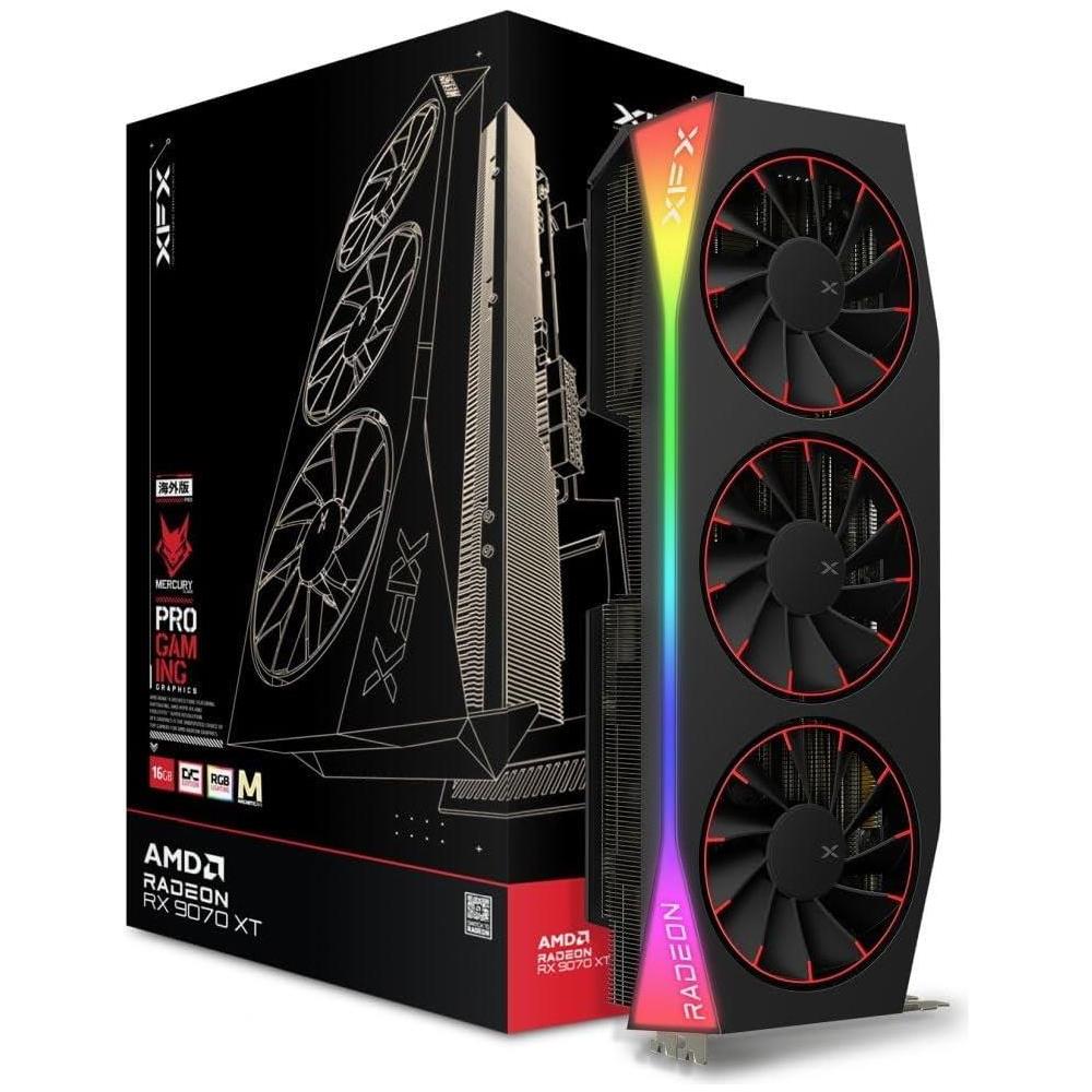 Mercury Radeon RX 9070 XT OC Magnetic Air Edition RGB 16 GB GDDR6 PCI Express 5.0 - Foto 1