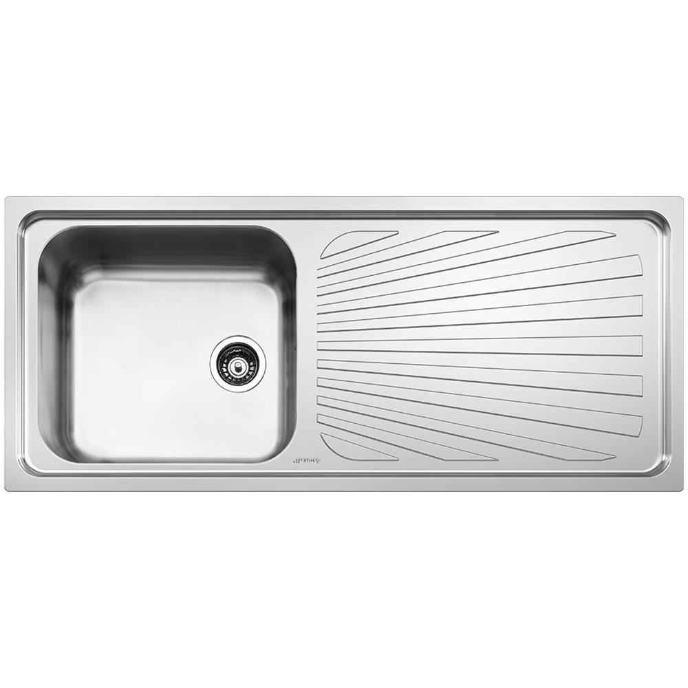 SGE116.1D Serie Alba Lavello da incasso in Acciaio Inox Satinato con 1 Vasca Dimensioni 116 x 50 cm - Foto 7