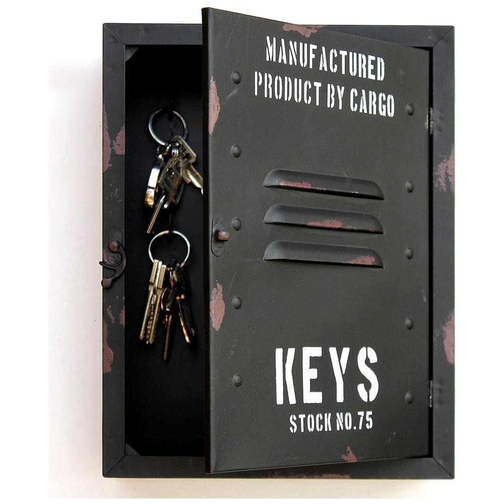 Cassetta Portachiavi Da Parete Metallo 8 Ganci Armadietto Porta Chiavi 30x23cm - Foto 2