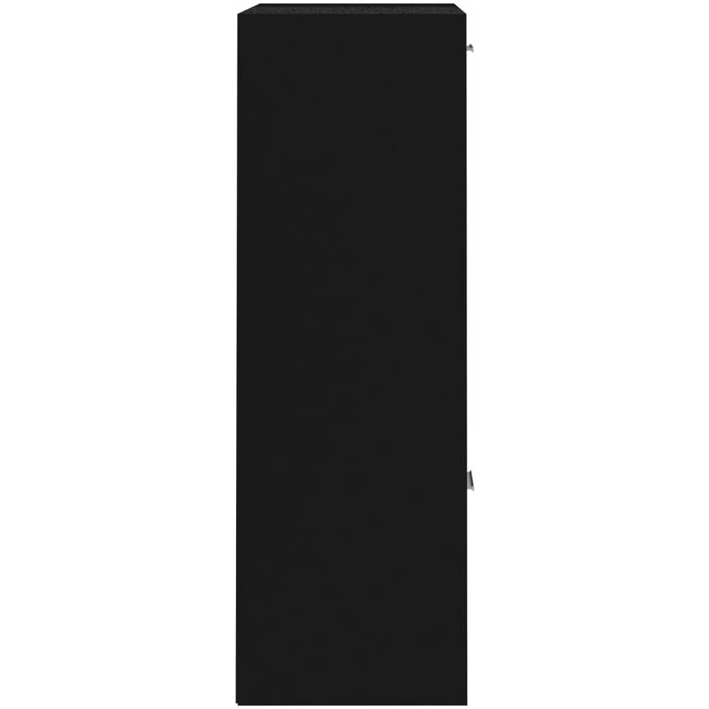 Armadietto Nero 60x29,5x90 cm in Legno Multistrato - Foto 10