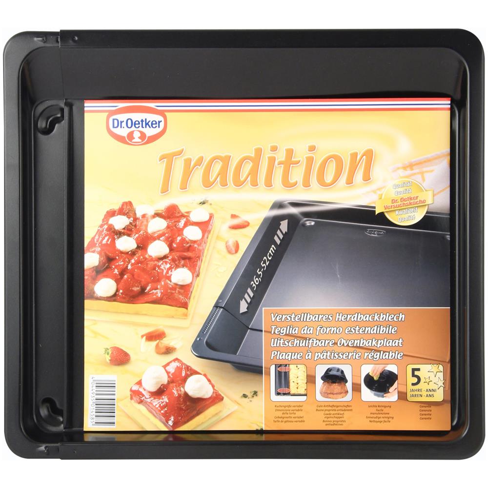 Teglia Da Forno Estensibile Dr Oetker Cameo, In Acciaio Nero - Foto 2